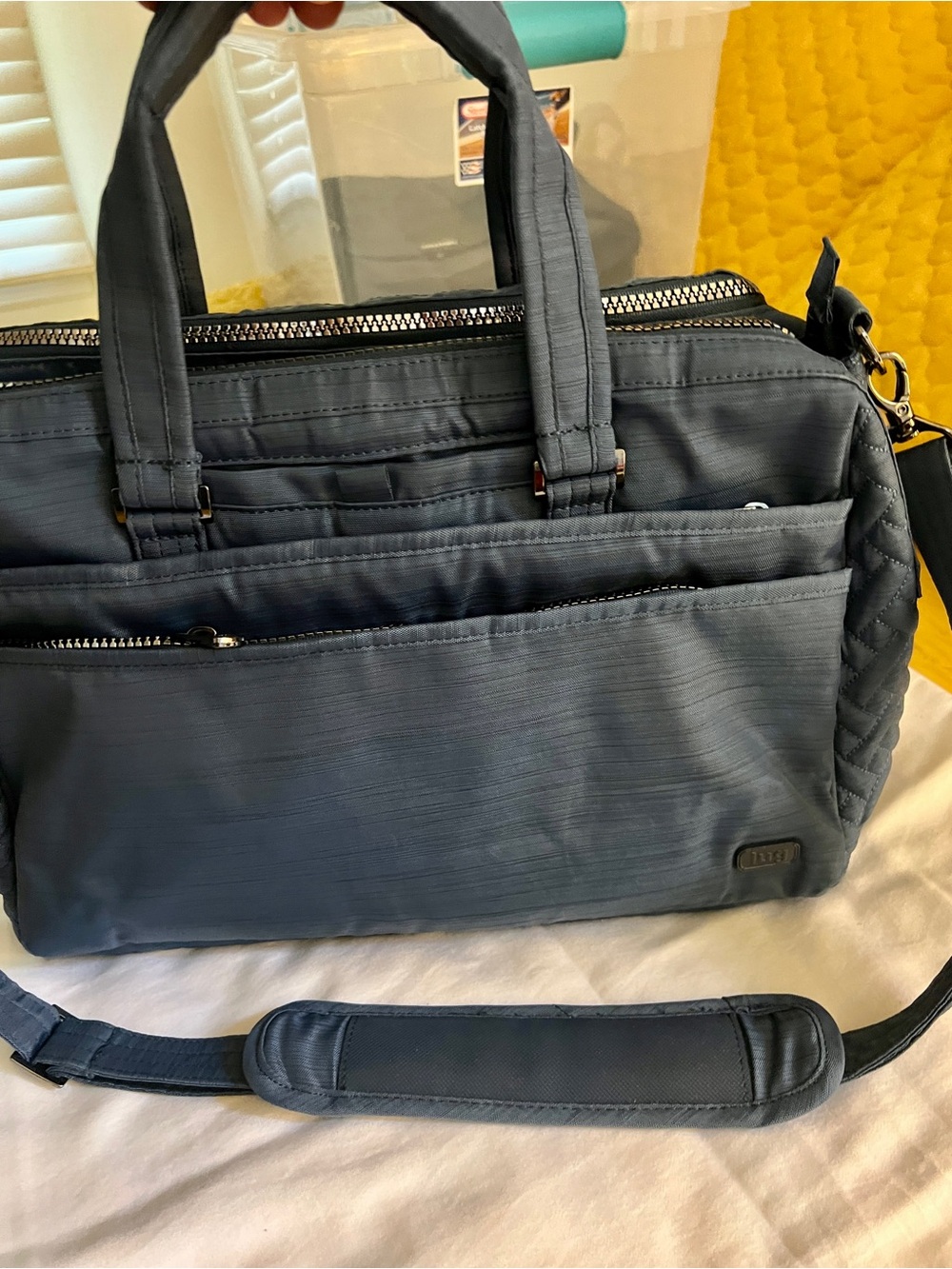 Lug  Mini Bus Navy Travel & Work Bag Quilted Carryall